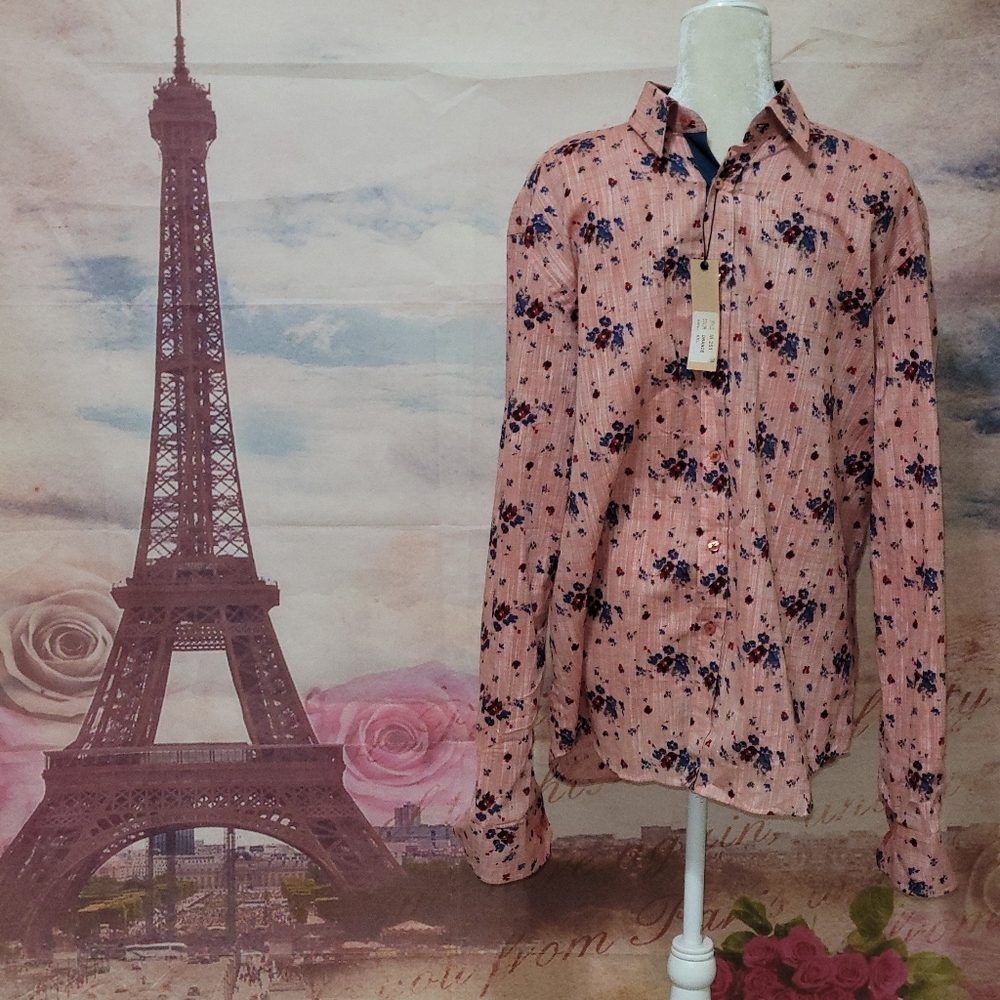 Mizumi floral button down shirt